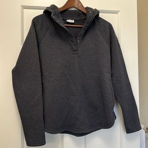 Columbia hooded neck button up sweatshirt